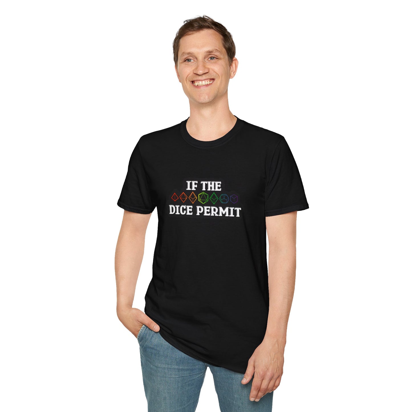 If The Dice Permit Unisex Softstyle T-Shirt
