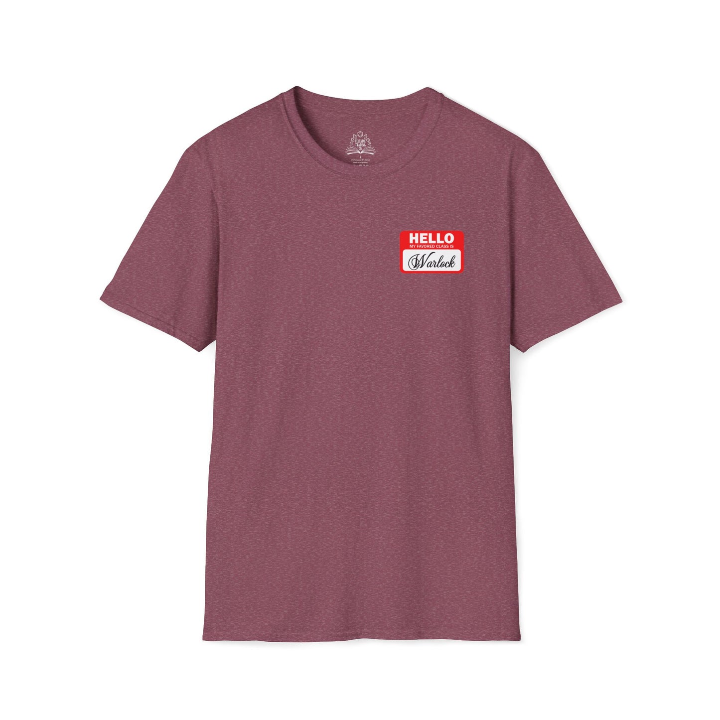 Hello My Favored Class Is Warlock Unisex Softstyle T-Shirt