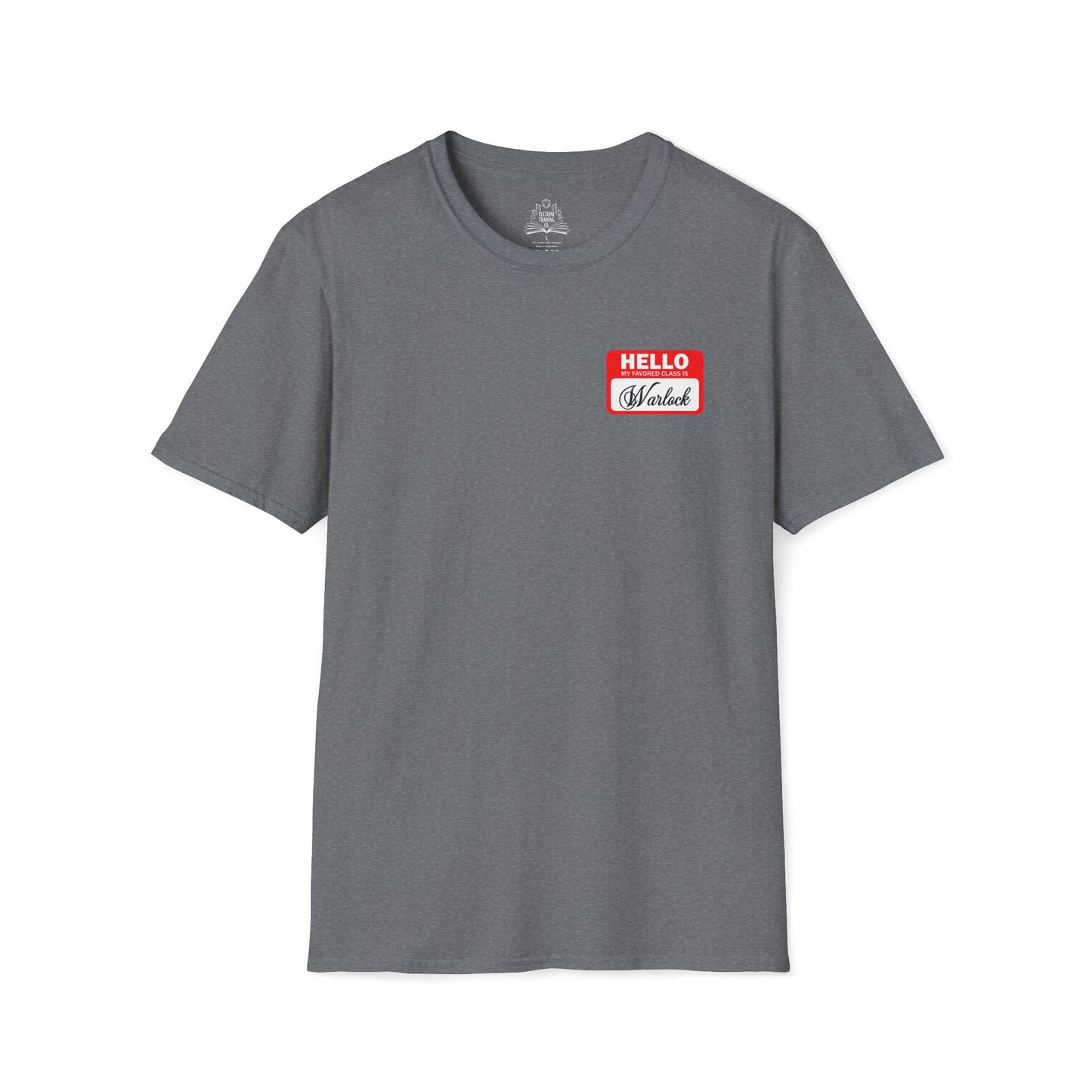 Hello My Favored Class Is Warlock Unisex Softstyle T-Shirt
