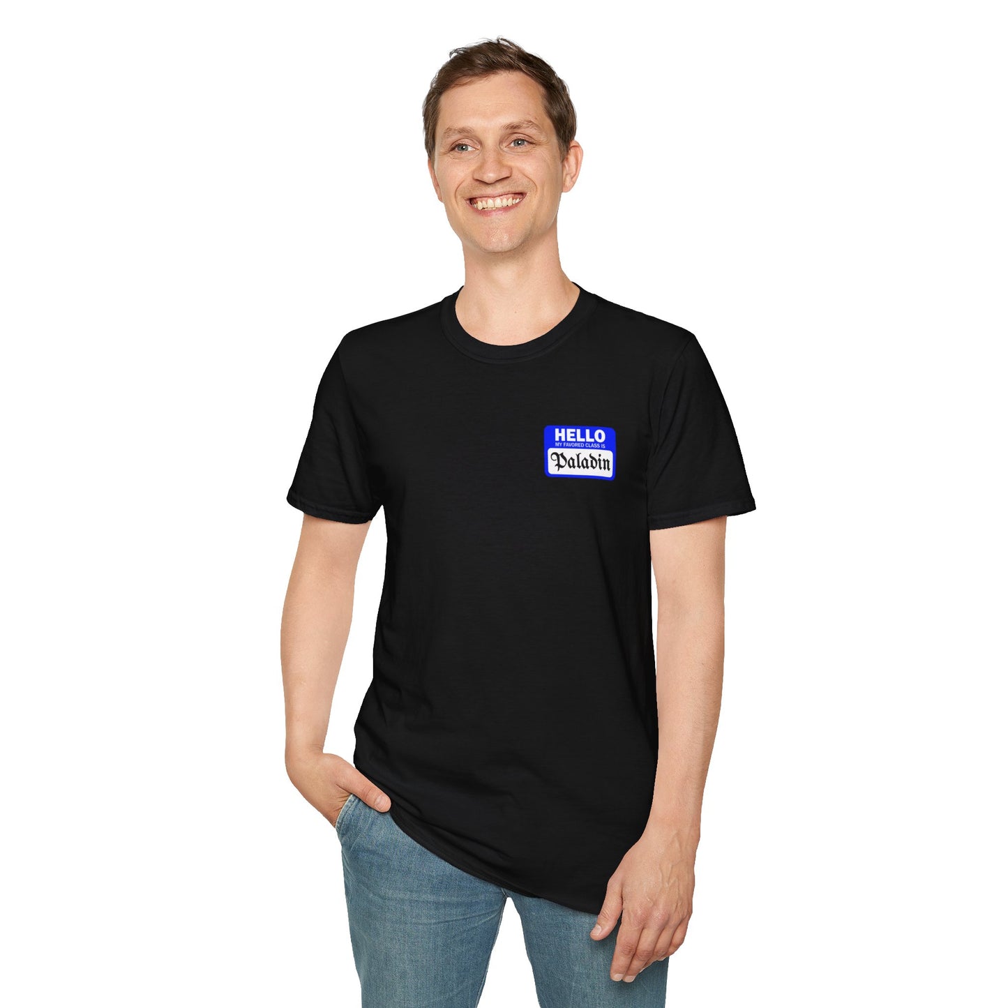 Hello My Favored Class Is Paladin Unisex Softstyle T-Shirt