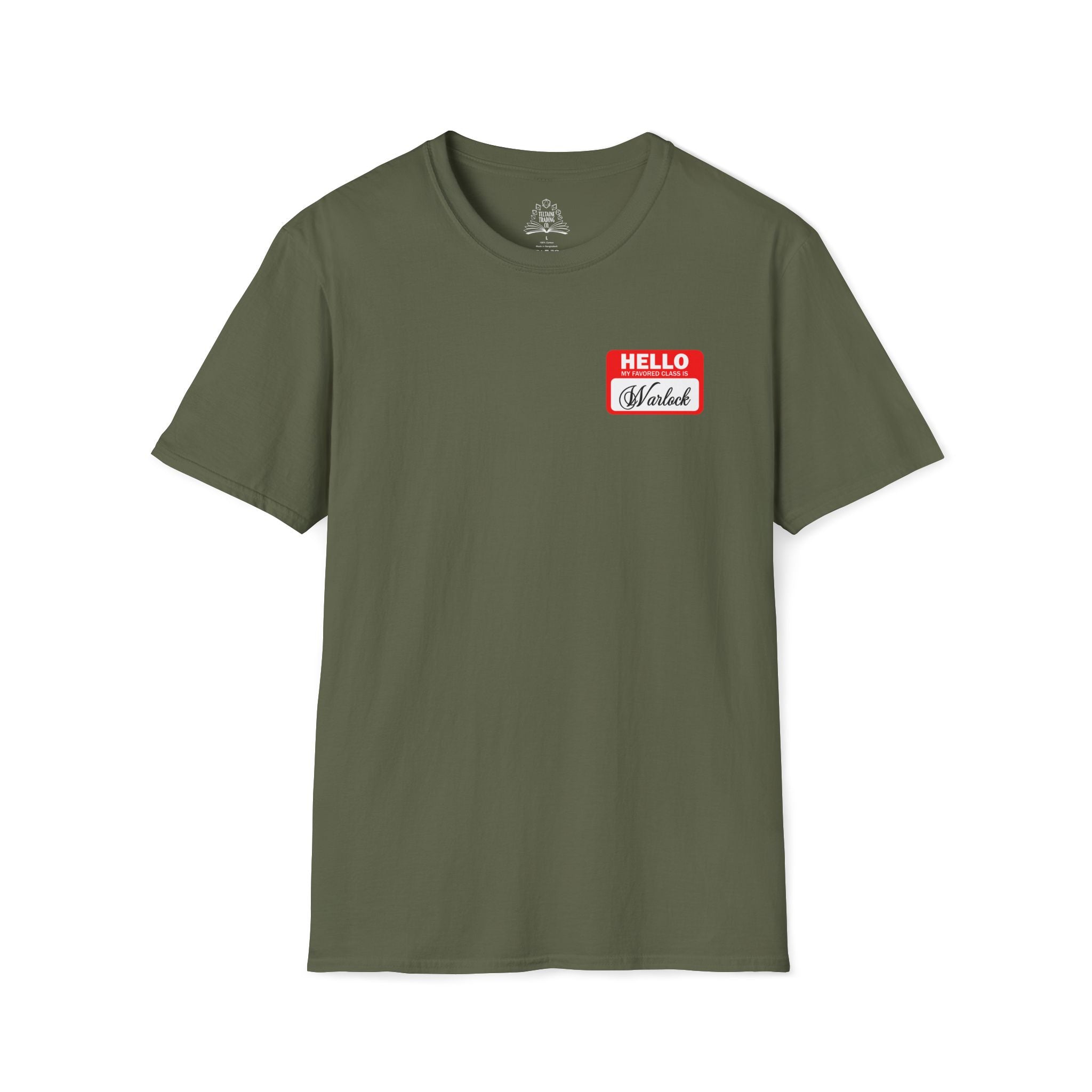 Hello My Favored Class Is Warlock Unisex Softstyle T-Shirt
