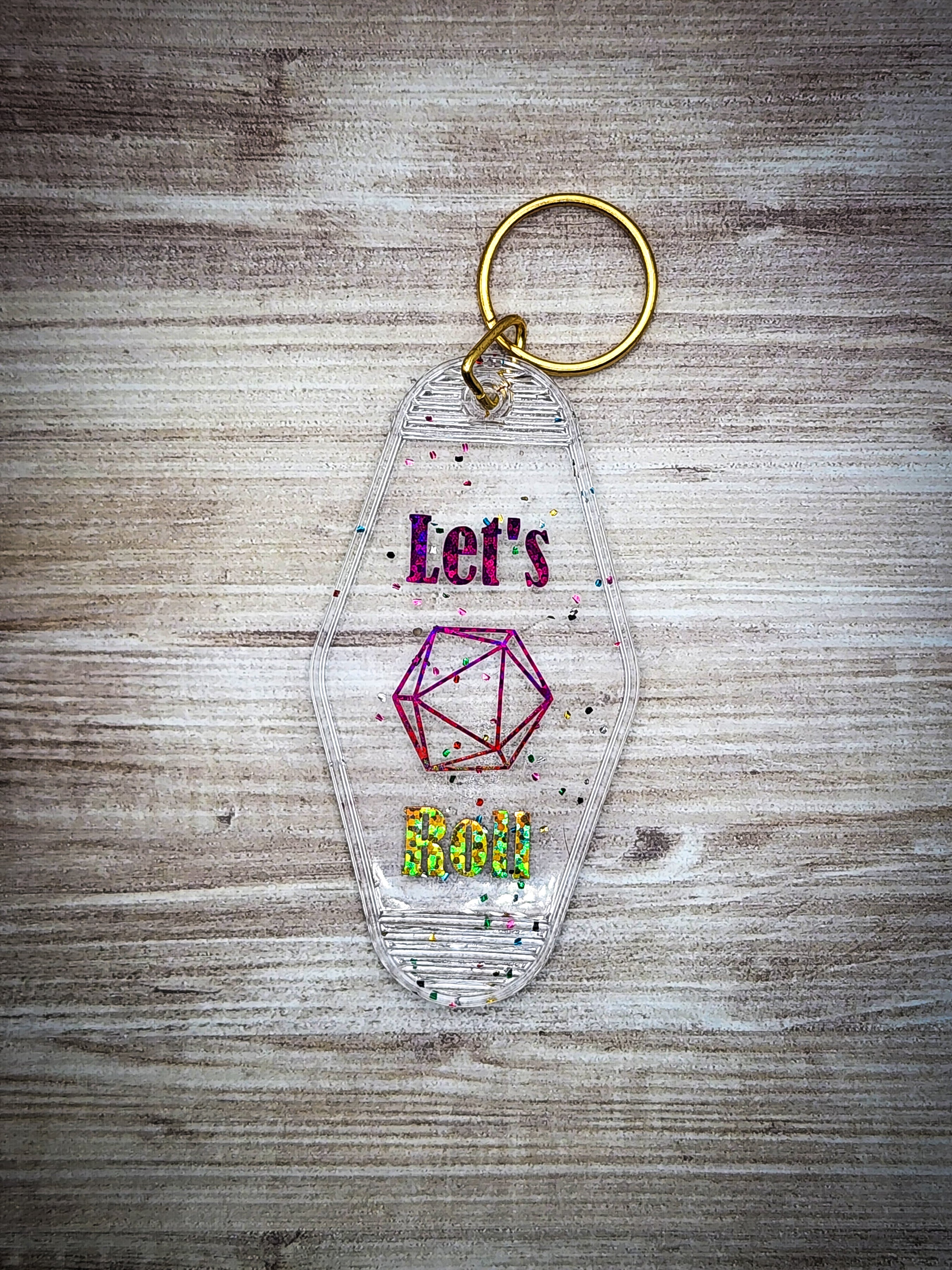 Let's Roll Keychain