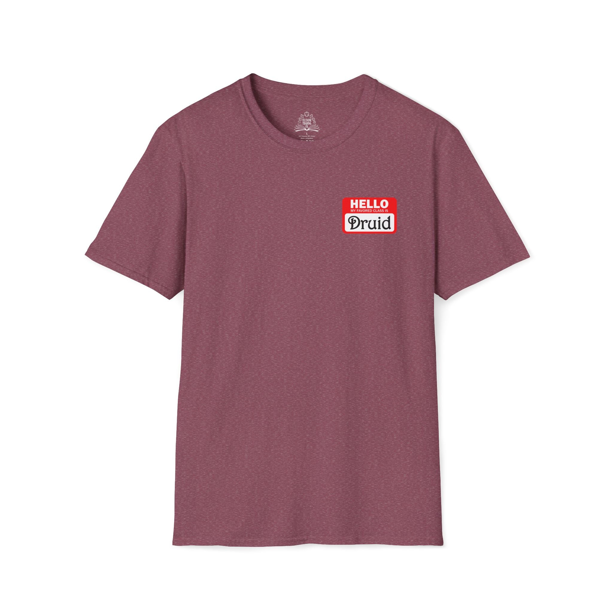 Hello My Favored Class Is Druid Unisex Softstyle T-Shirt