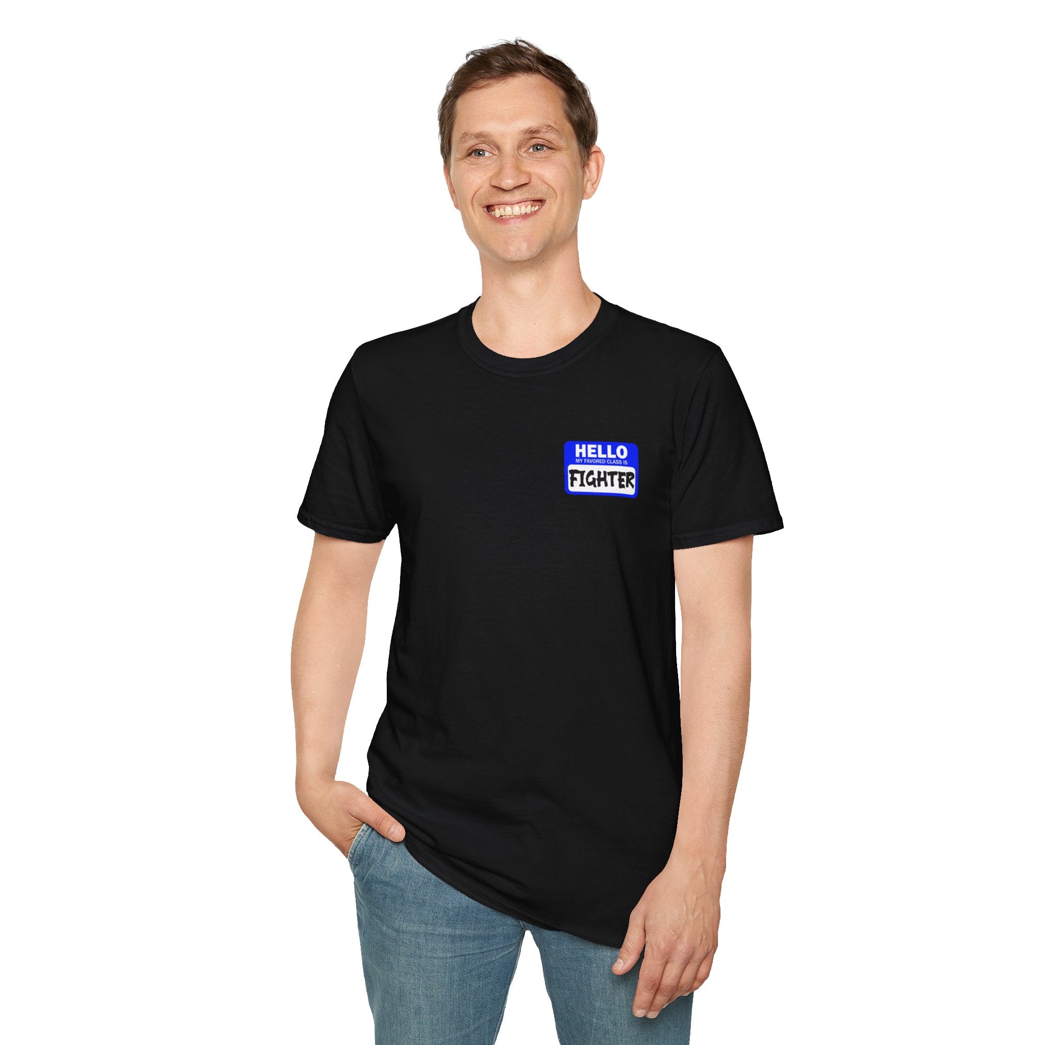 Hello My Favored Class Is Fighter Unisex Softstyle T-Shirt