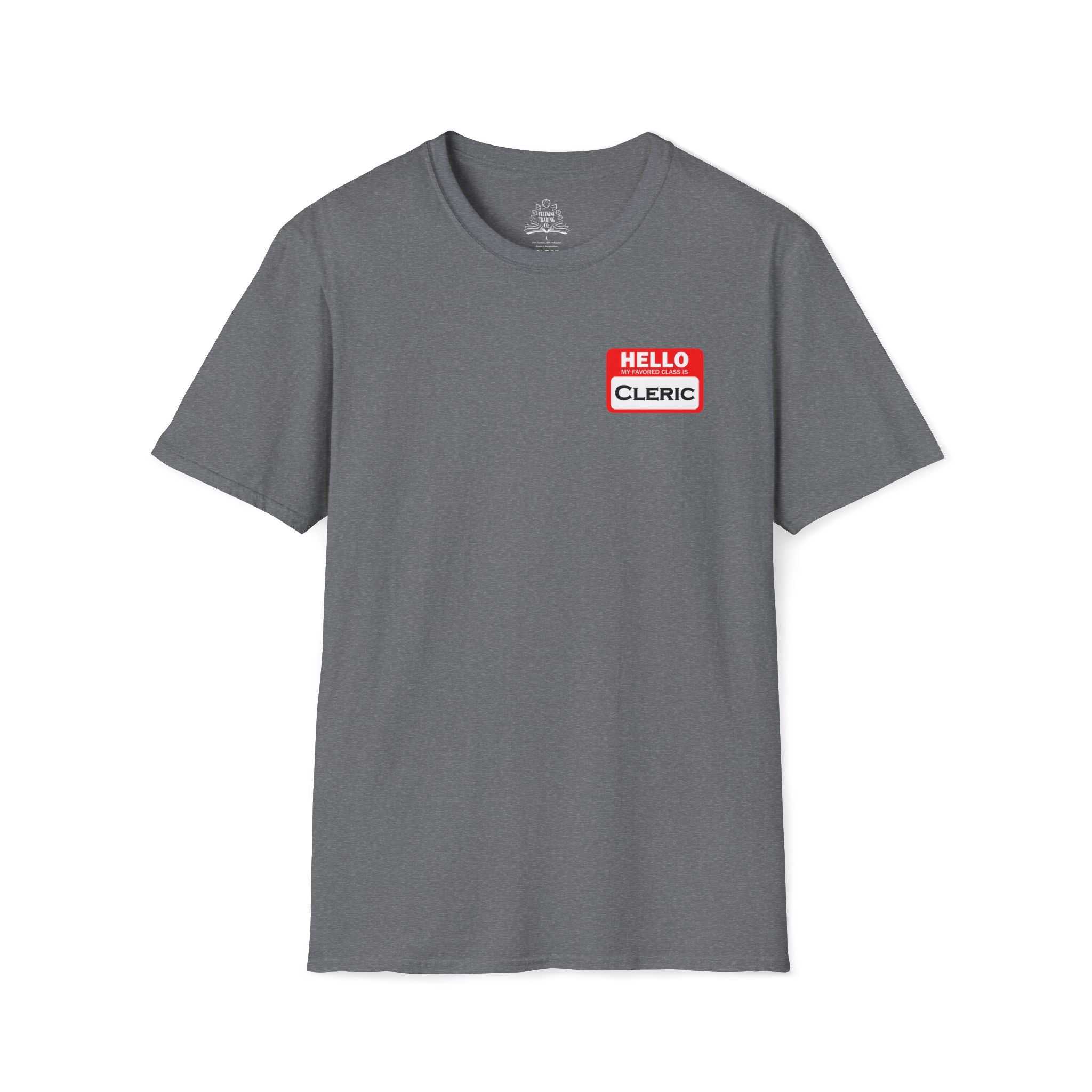 Hello My Favored Class Is Cleric Unisex Softstyle T-Shirt